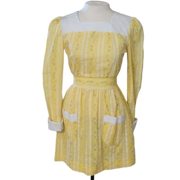 Vintage Texas Miss Cottage Core Prairie Floral Dress - Picture 1 of 8